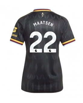 Aston Villa Ian Maatsen #22 Maglia Gara Trasferta Repliche 2026-27 Donna Maniche Corte Aston Villa Ian Maatsen #22 Maglia Gara Trasferta Repliche 2026-27 Donna Maniche Corte